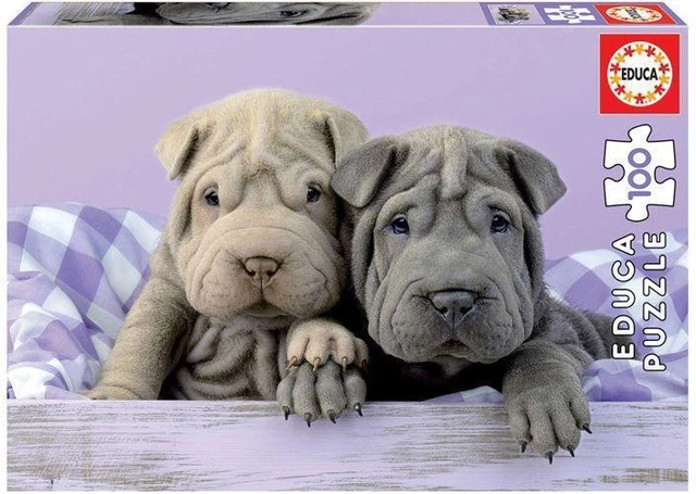 Educa - Hundewelpen am Morgen 100 Teile Puzzle, Educa