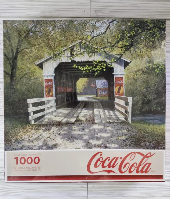 COVERED BRIDGE - COCA-COLA Jigsaw Puzzle MAJESTIC by SPRINGBOK 1000 Pc