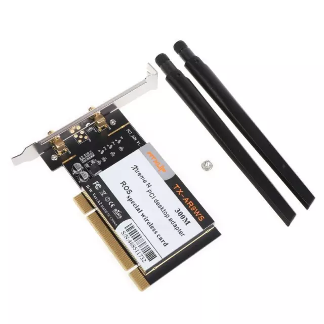 300Mbps Dual Band Desktop PCI Wifi Adapter Wireless Network Card 802.11b/g/n