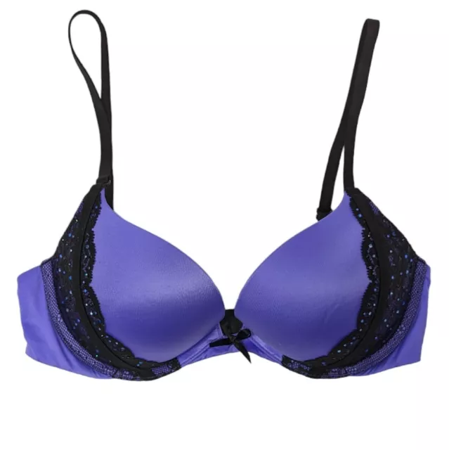 VICTORIA'S SECRET VERY Sexy Push Up Bra Women's Size 34C Violet Lace  Rhinestone £18.97 - PicClick UK