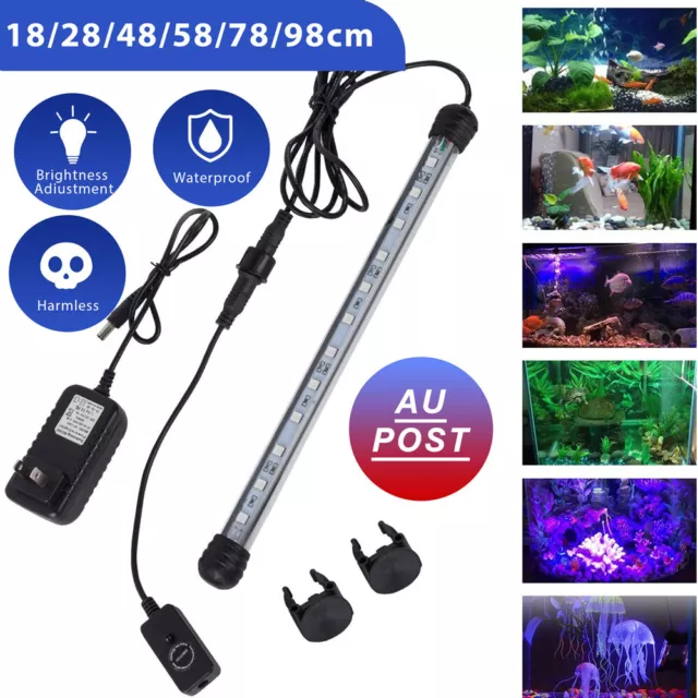 LED Aquarium Lights Submersible Full Spectrum RGB Light for Fish Tank Underwater