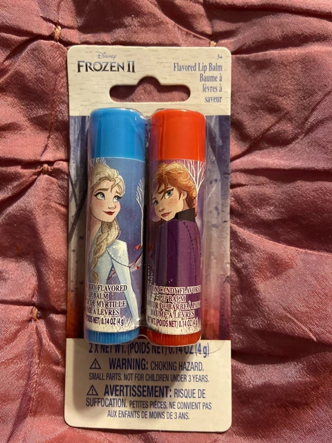 Disney Frozen Lip Balm - 2 Pack - Berry & Cotten Candy Flavor - Elsa & Anna