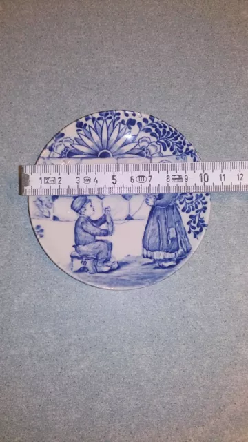 Ancienne petite assiette/coupelle boch décor delft bon état 3