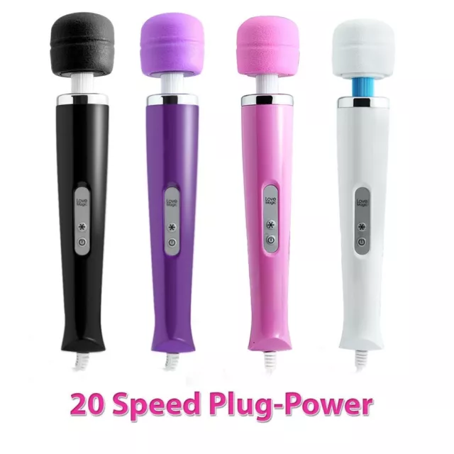 Handheld-Massager-Wand-Vibrating-20 Speed-Massage-Magic-Full-Body-Therapy-Motor