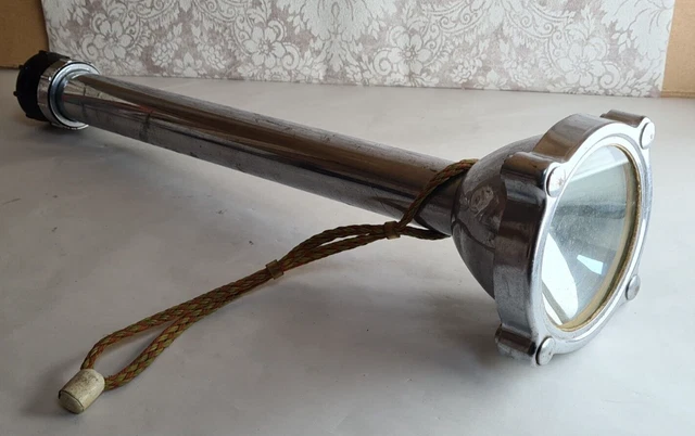 Vintage Large Divers Torch Mares Rapallo Italian Scuba Diving