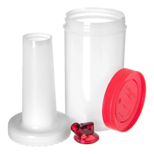 Carlisle PS601N05 Stor 'N Pour 32 Oz. White Pourer with Red Spout