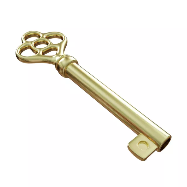 KY-3AB Brass Plated Hollow Barrel Skeleton Key for Antique, Vintage and Old C... 2