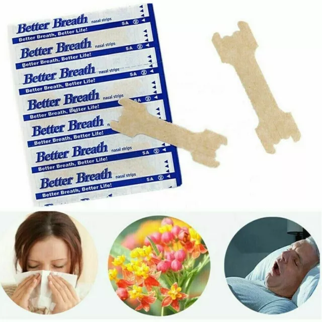 Nasenpflaster 200x Nasal Strips/Nasen Pflaster Besser-Better Right Atmen/Breathe 3