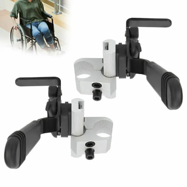 1 Paar Aluminum Rollstuhl Bremse für Rollstuhl Faltrollstuhl Reiserollstuhl lg