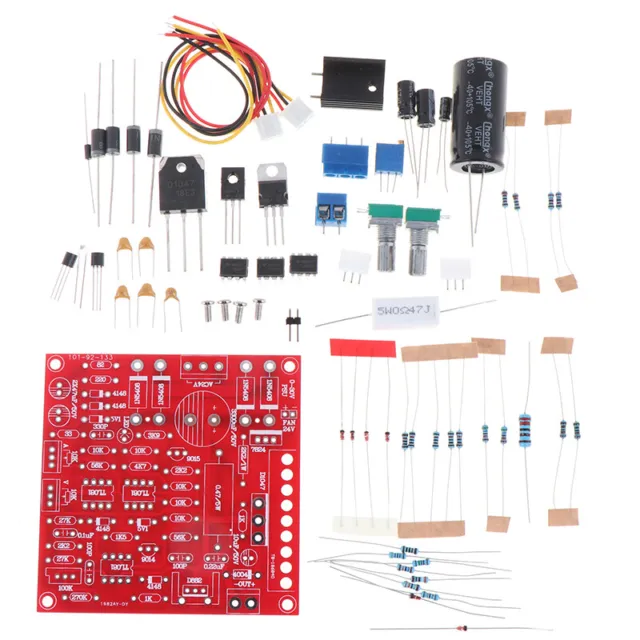 Red 0-30V 2mA-3A Continuously Adjustable DC Regulated Power Supply DIY Kit N-hf 3