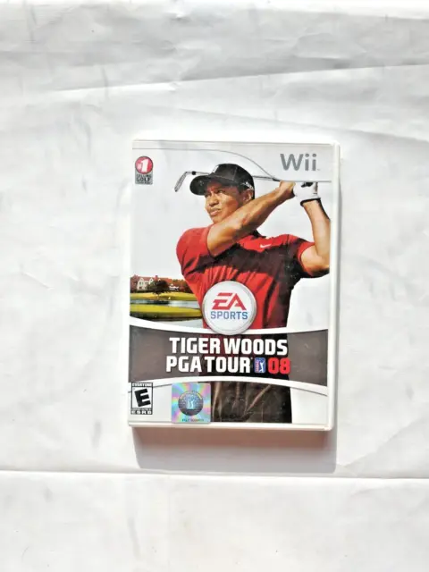Tiger Woods PGA Tour 08 Nintendo Wii Video Game Tested w/Manual