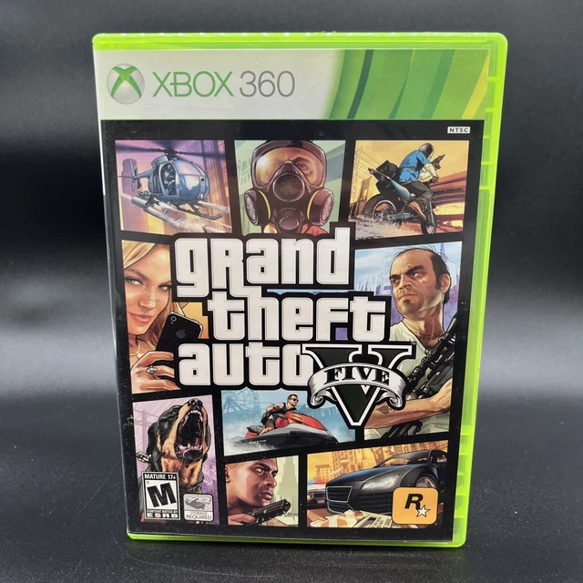 GRAND THEFT AUTO V GTA 5 Five XBOX 360 2Disc Complete with Manual