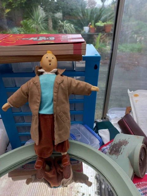 Poupée Tintin Et Le Lotus Bleu En Porcelaine De 25 Cm 1994 Figurine SP
