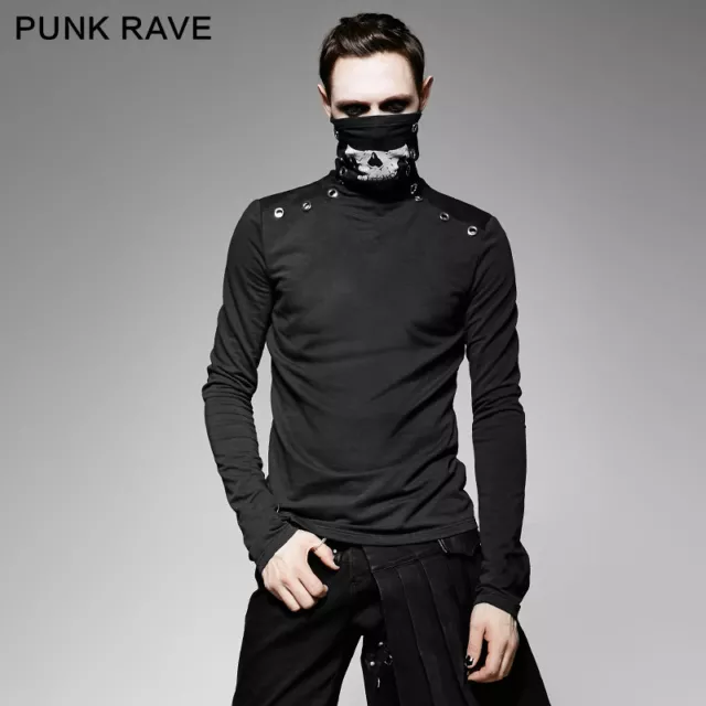 Punk Rave Monster Top Long Sleeve Shirt Gothic Metal Rock Visual Kei Punk T-439