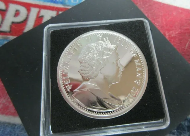 2006 80 Years Qeii Silver Proof Isle Of Man One Crown Coin Box / Coa 2