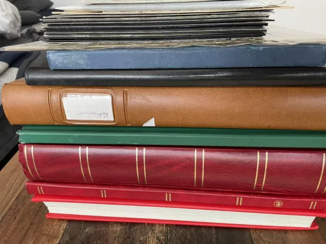 Deutschland reich,Europa, Welt  Briefmarken Sammlung,in 7 Alben Und Viele Andere