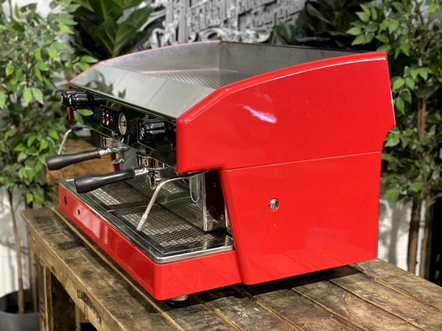 Macchina Caffe' Espresso Wega Atlas 2 Gruppo Rossa Commerciale Cafe Latte 3