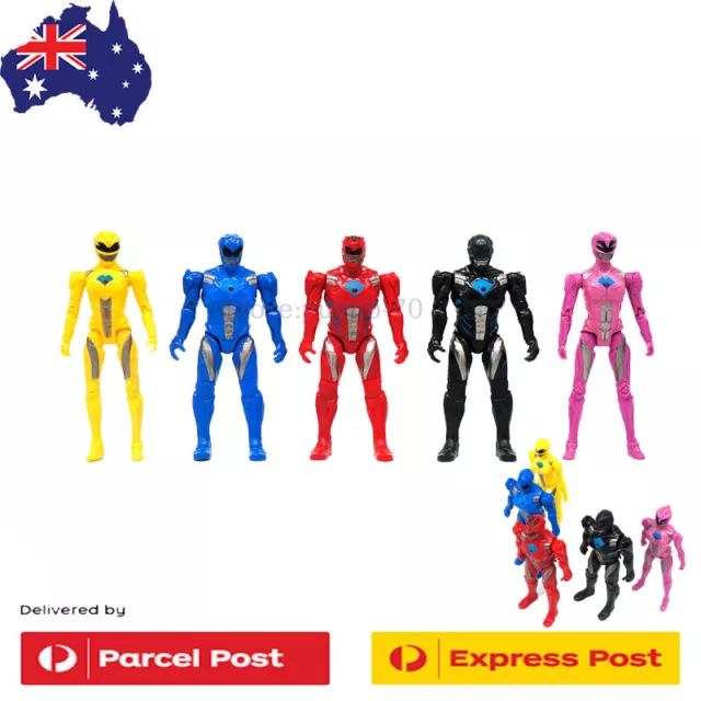 5Pcs Mighty Morphin power ranger Action Figure Collection Set Model Toy Gift