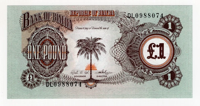 1968-1969 BIAFRA ONE 1 Pound World Banknote Nice Bill $2.25 - PicClick CA