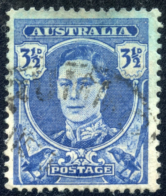 AUSTRALIA KING VI Stamp PreDecimal 3.5 d Australian Stamp Rare