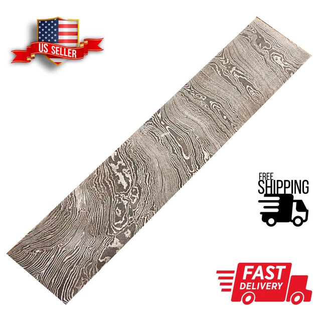 10 inch Hand Forged Damascus Steel Billet Bar Knife Making "Twisted Pattern"