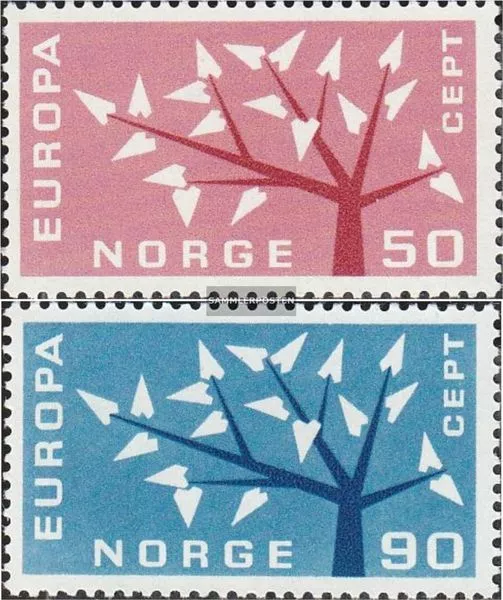 Norwegen 476-477 (kompl.Ausg.) postfrisch 1962 Europa