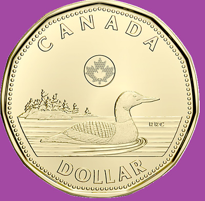 2022 Canada One Dollar Loonie. Mint UNC. $1 Loon Coin