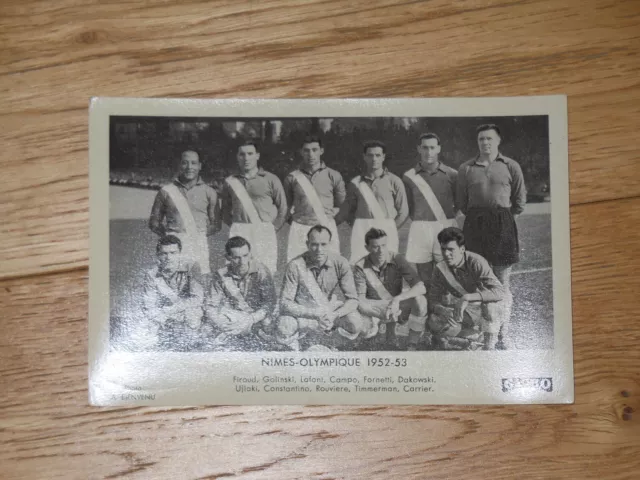 Nimes Olympique carte postale saison 1952/53 photo Globo