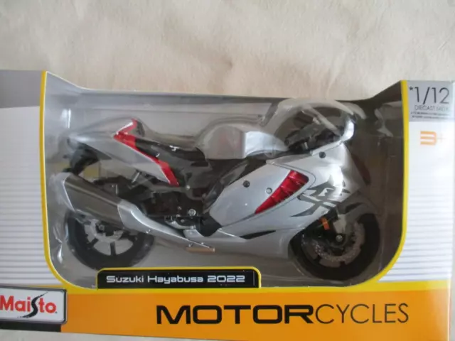 Maisto  Miniature Moto 1/12 Suzuki Hayabusa 2022 Grise