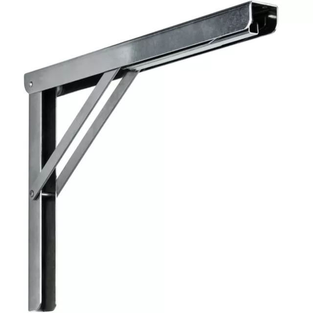 Consola Plegable Ajustable Soporte 180 Acero Inox. Carga Pesada de Ángulo V4A