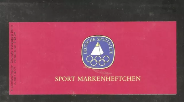 Berlin 1979 postfrisches Sport Markenheft mit 6x Mi 569