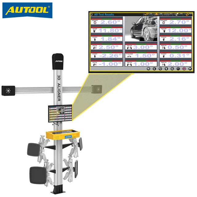 3D WHEEL ALIGNMENT Machine Fully Automatic Tire Alignment Tool Wheel