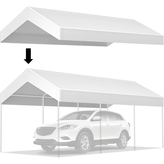 VEVOR CARPORT REPLACEMENT Canopy Cover Replacement Tarp Carport Cover