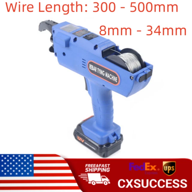 Automatic Rebar Tying Strapper Machine Handheld Steel Bar Strapping Tier 8-34mm