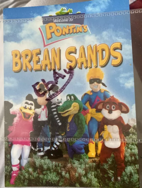 Pontins Brean Sands Large Postcard Of Pontins Characters Capt Croc Etc Waf
