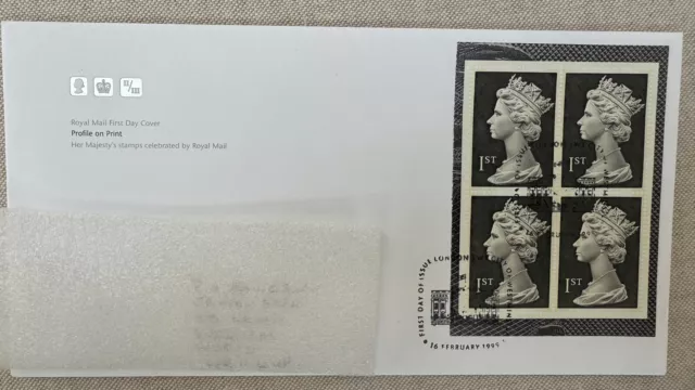 UK Royal Mail First Day Cover - Profile on Print - Large Definitives sheet