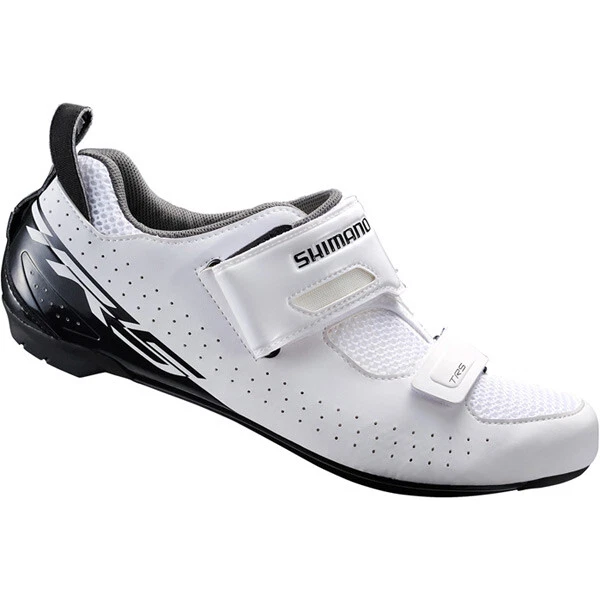 Shimano TR5 Road Bike Triathlon SPD-SL Cycling Shoes White