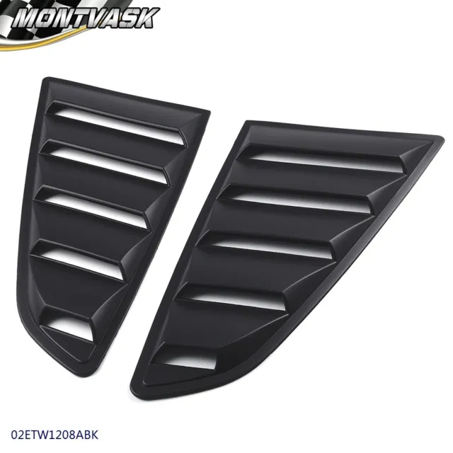 New Fit For Ford 15-20 Mustang GT V6 1/4 Quarter Side Window Louver Scoop Cover
