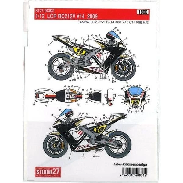 Décalcomanies Studio 27 ST27-DC42 échelle 1/24 Pour Honda Type R 1995 - Occasion