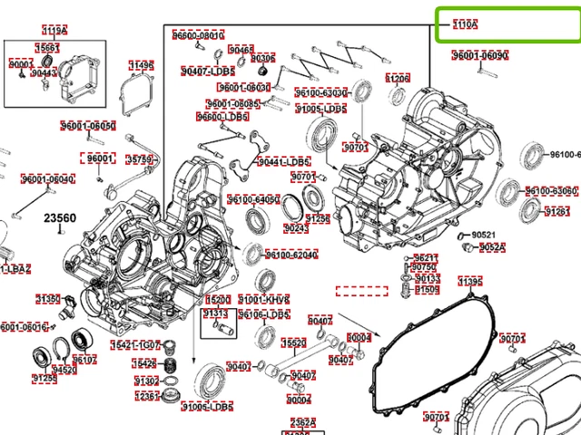Jeu De Carters Moteur Kymco Mxu 550, 1110A-Ldb5-E00 Oem