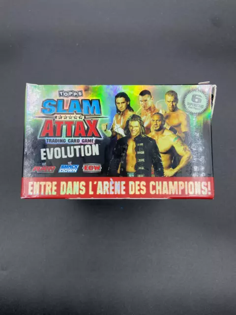 Display 50 boosters WWE Slam Attax Evolution Trading Card Game Topps Neuf FR 3