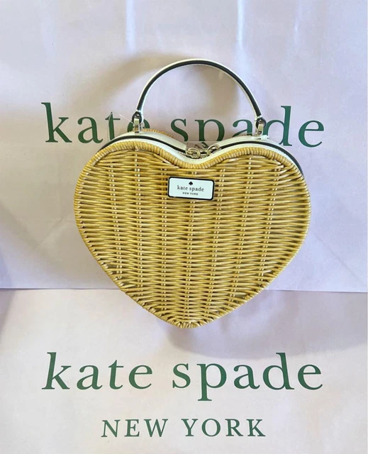 Kate Spade Basket Bag Heart Handbag