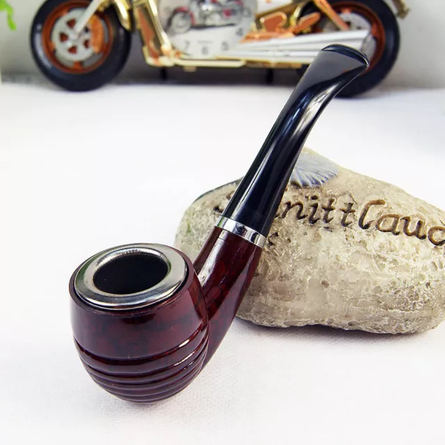Collectible Durable Wooden Wood Smoking Pipe Tobacco Cigarettes Cigar Pipes Gift