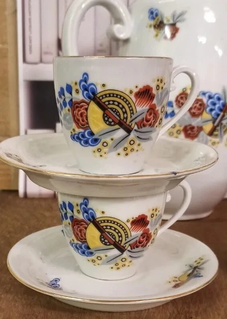 Deco&co | Sublime service à café au lait uniquement et assiettes à
