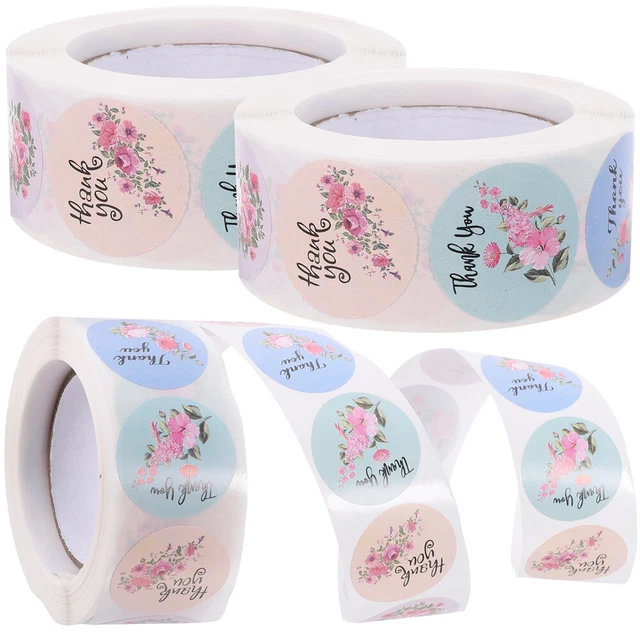 3 Rollen Dankeschön-Aufkleber, Geschenketikettenaufkleber,