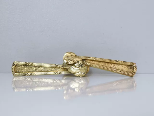 Carré 8X8mm,Ancienne Paire de Poignée Béquille en Bronze, Style Louis XVI
