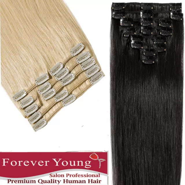 Forever Young Full Head Clip in 100% Human Hair Extensions Weft Forever Young UK