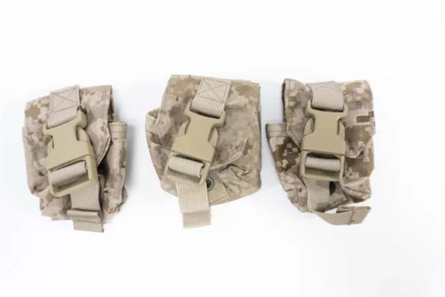 THREE Eagle Industries DIG2 AOR1 Single Frag Grenade Gren Pouch MOLLE
