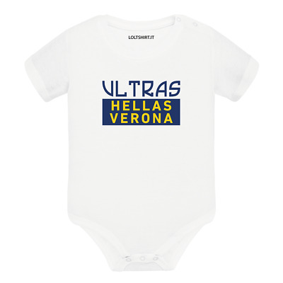 Body divertente neonato a maniche corte Ultras Hellas Verona