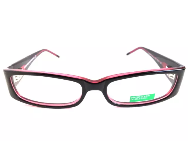 Nuevas gafas para mujer UNITED COLORS OF BENETTON 177-03 negras rosa 52-15-130
